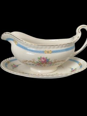 Vintage Johnson Bros ‘Kent’  Gravy Boat and under plate
